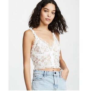 For Love and Lemons Rosette Cami lace top (S)